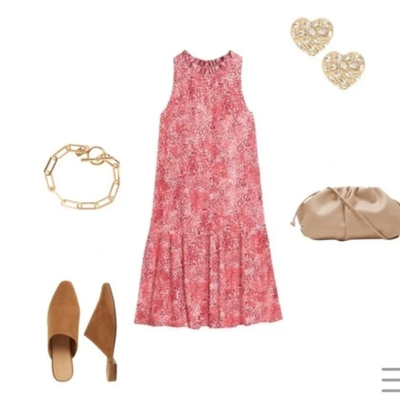 Banana Republic Knit Flounce Shift Dress - Picture 4 of 8